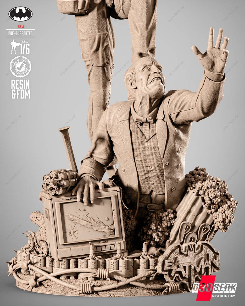 P站图纸印象馆 B3DSERK DC漫画 小丑 B3DSERK DC漫画 小丑