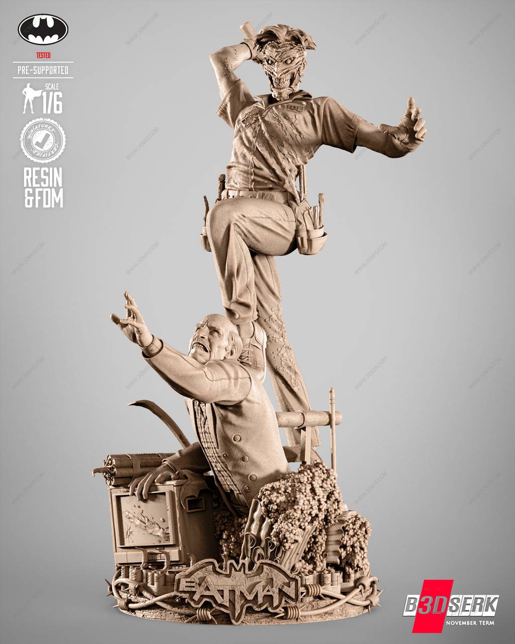 P站图纸印象馆 B3DSERK DC漫画 小丑 B3DSERK DC漫画 小丑