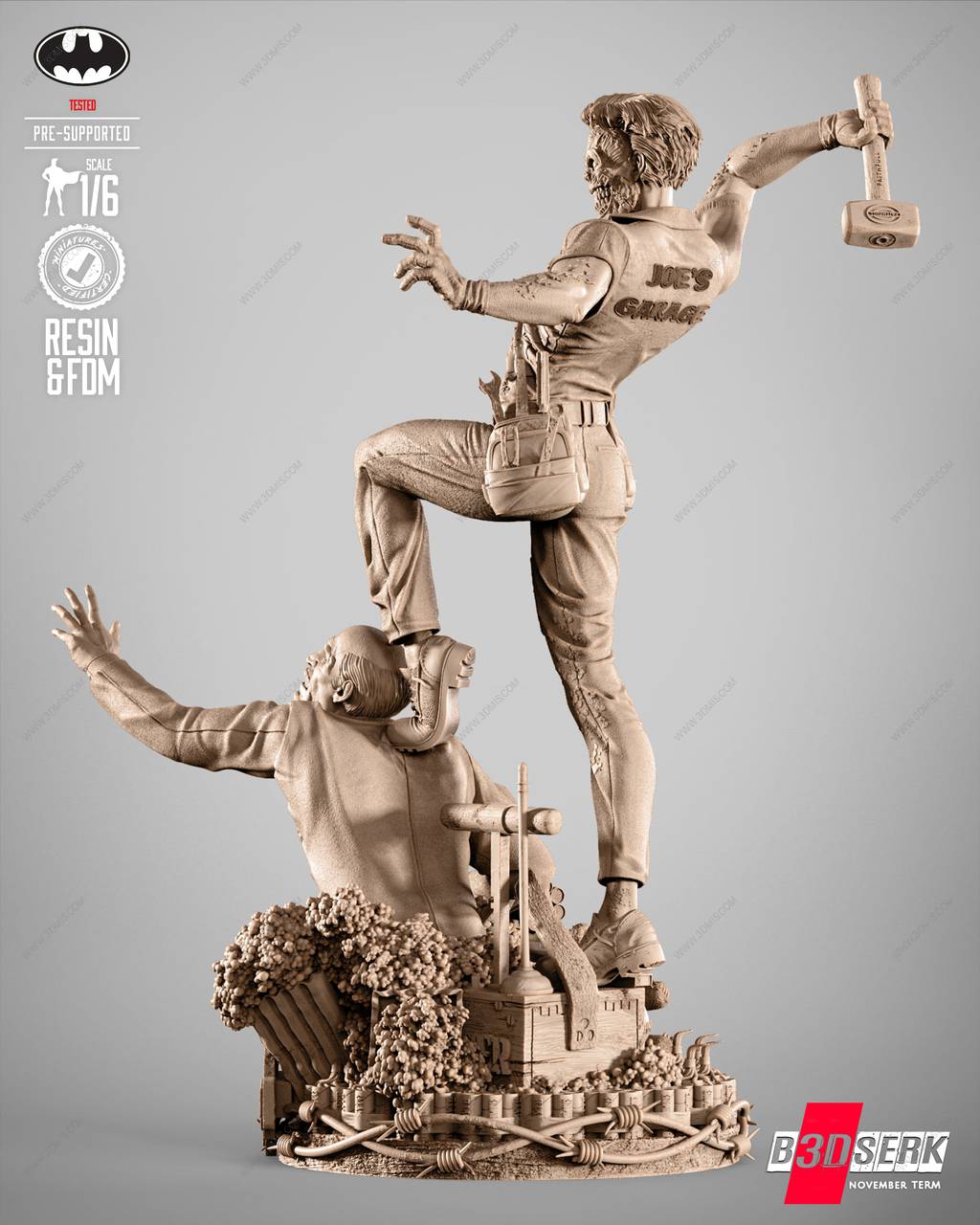 P站图纸印象馆 B3DSERK DC漫画 小丑 B3DSERK DC漫画 小丑