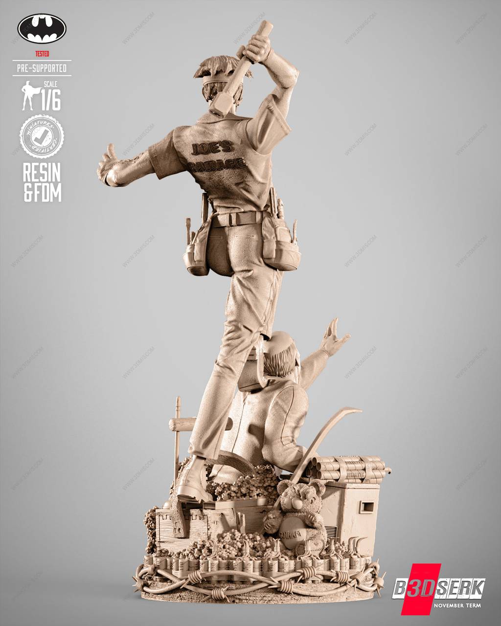 P站图纸印象馆 B3DSERK DC漫画 小丑 B3DSERK DC漫画 小丑