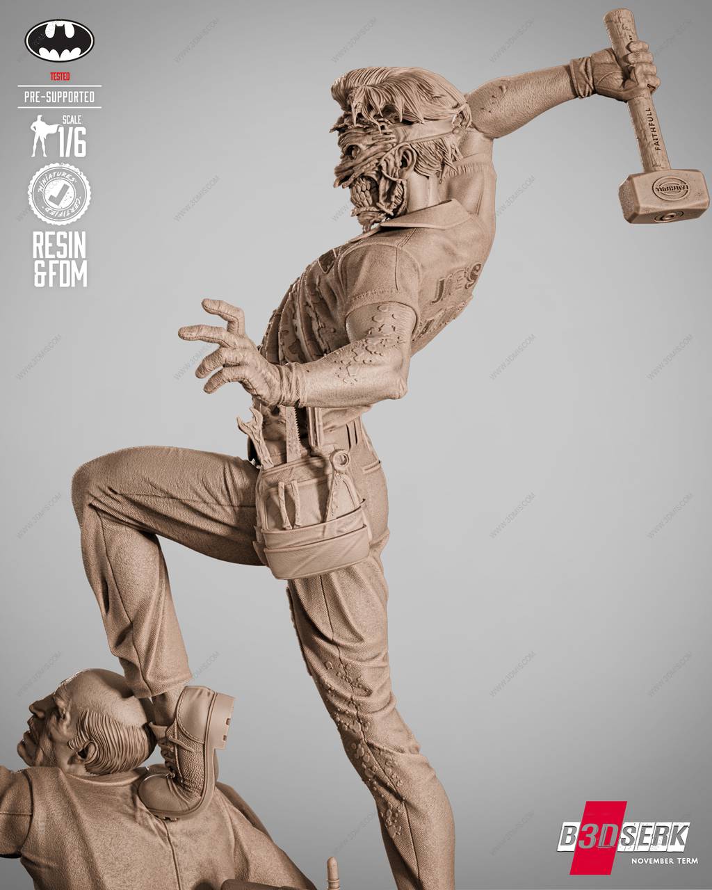 P站图纸印象馆 B3DSERK DC漫画 小丑 B3DSERK DC漫画 小丑