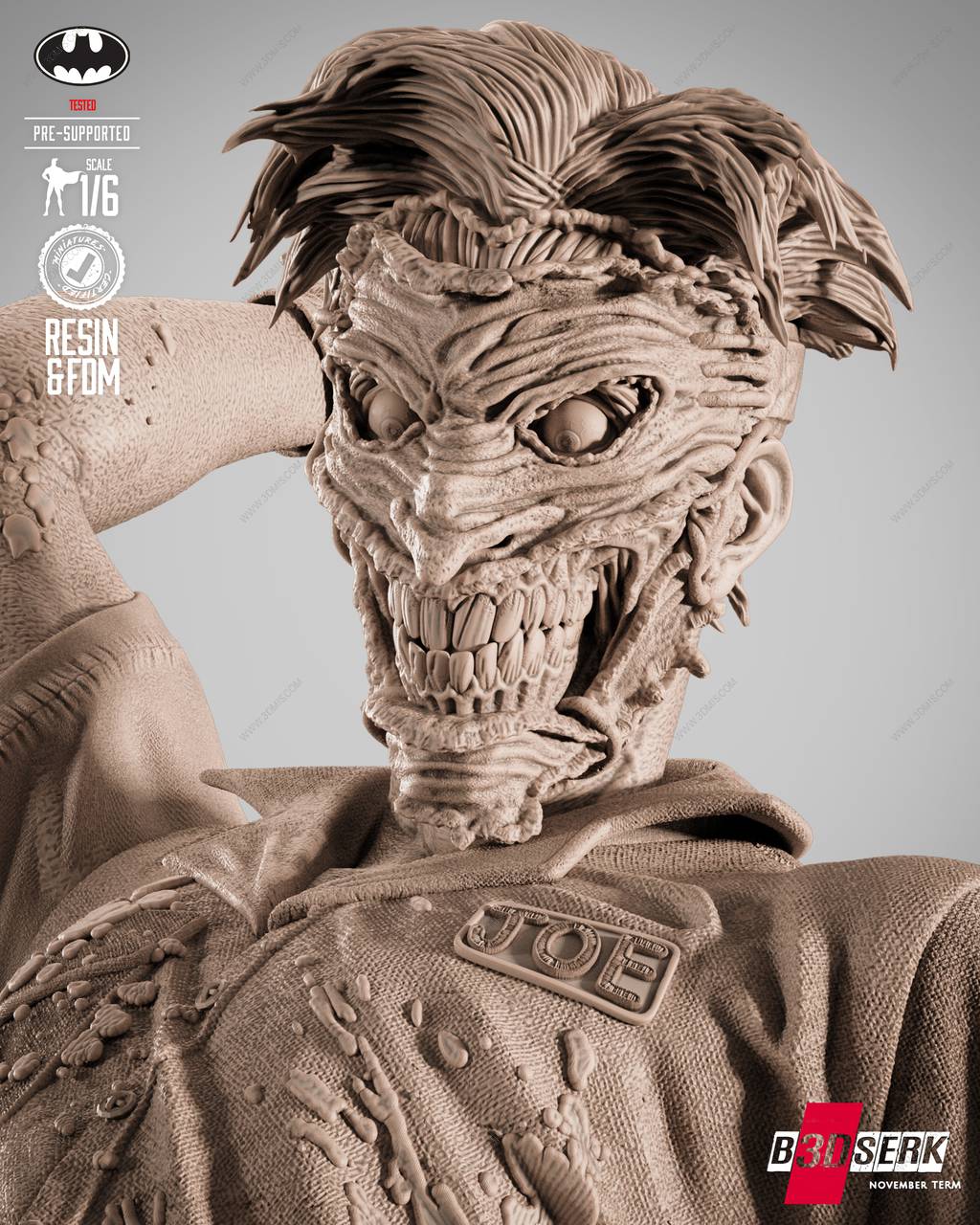 P站图纸印象馆 B3DSERK DC漫画 小丑 B3DSERK DC漫画 小丑