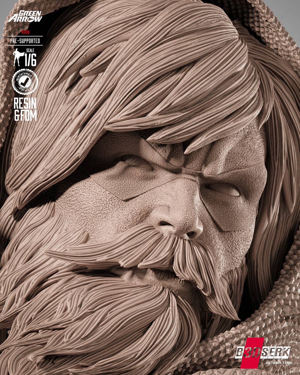 P站图纸印象馆 B3DSERK DC漫画 奥利弗·奎恩 B3DSERK DC漫画 奥利弗·奎恩