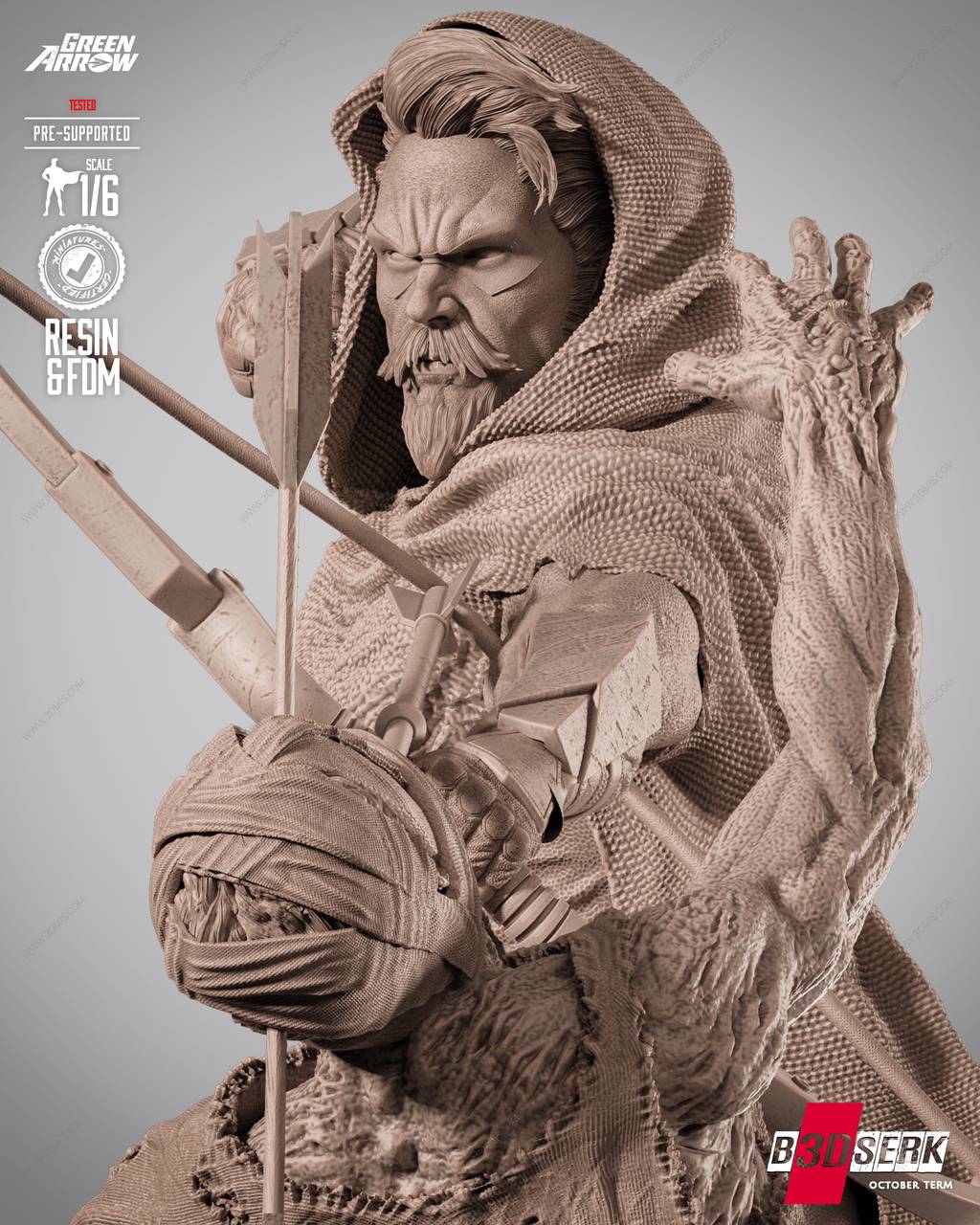 P站图纸印象馆 B3DSERK DC漫画 奥利弗·奎恩 B3DSERK DC漫画 奥利弗·奎恩