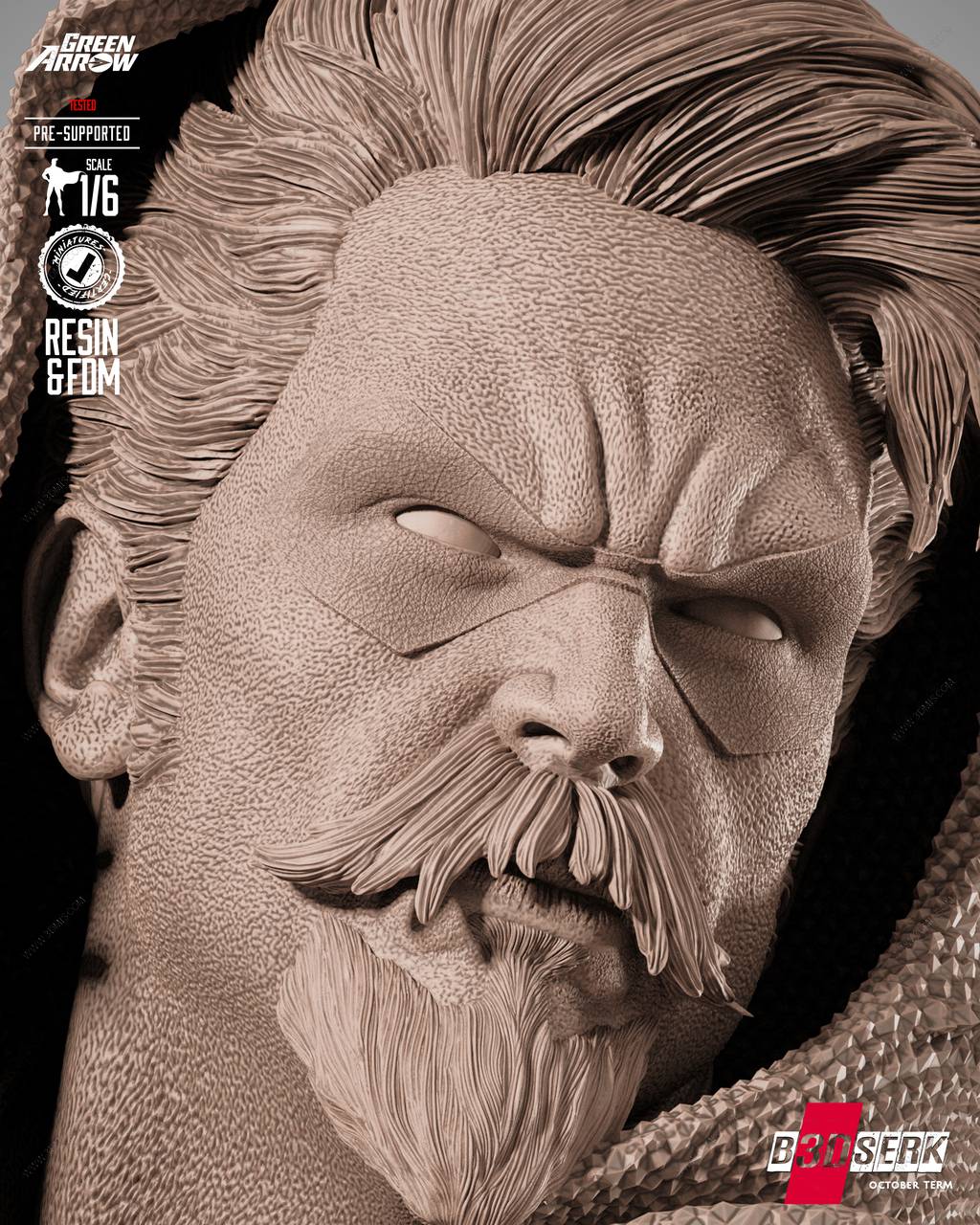 P站图纸印象馆 B3DSERK DC漫画 奥利弗·奎恩 B3DSERK DC漫画 奥利弗·奎恩