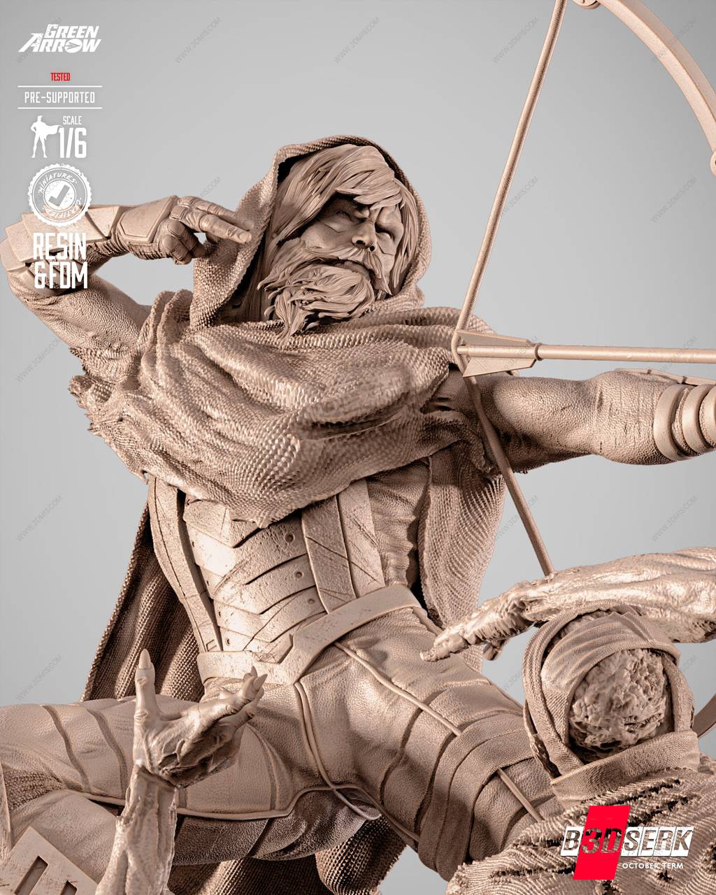 P站图纸印象馆 B3DSERK DC漫画 奥利弗·奎恩 B3DSERK DC漫画 奥利弗·奎恩