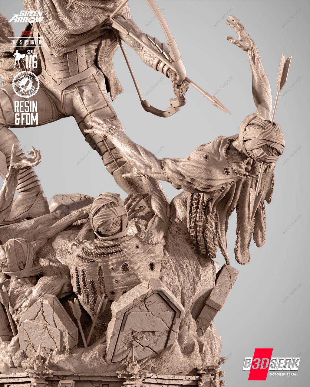 P站图纸印象馆 B3DSERK DC漫画 奥利弗·奎恩 B3DSERK DC漫画 奥利弗·奎恩