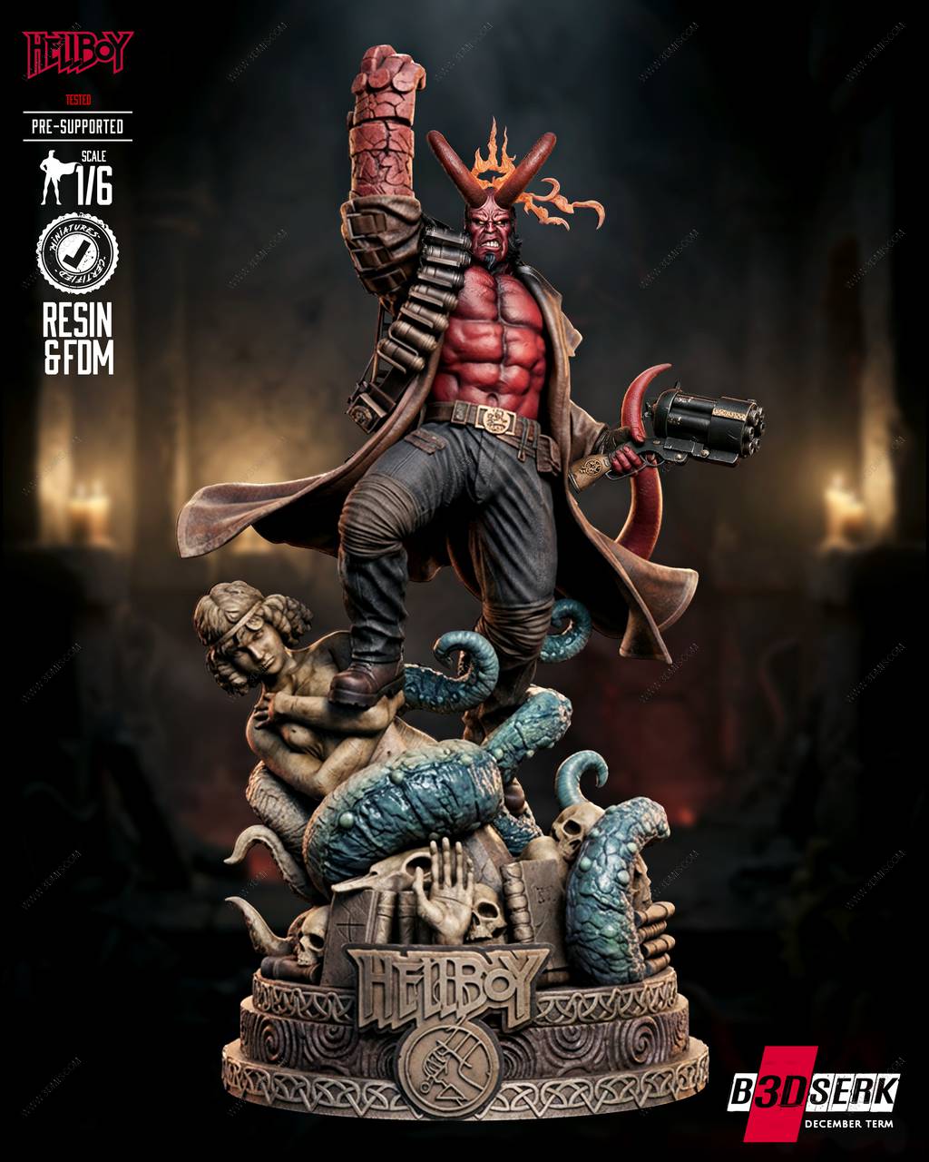 P站图纸印象馆 B3DSERK 地狱男爵 阿努·恩·罗摩 B3DSERK 地狱男爵 阿努·恩·罗摩