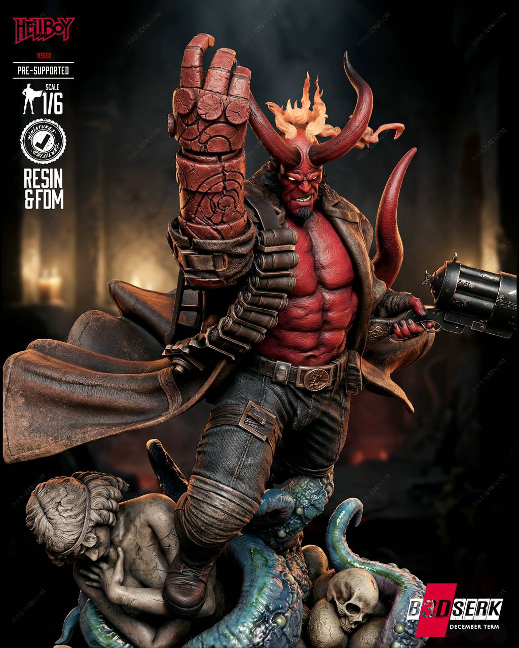 P站图纸印象馆 B3DSERK 地狱男爵 阿努·恩·罗摩 B3DSERK 地狱男爵 阿努·恩·罗摩