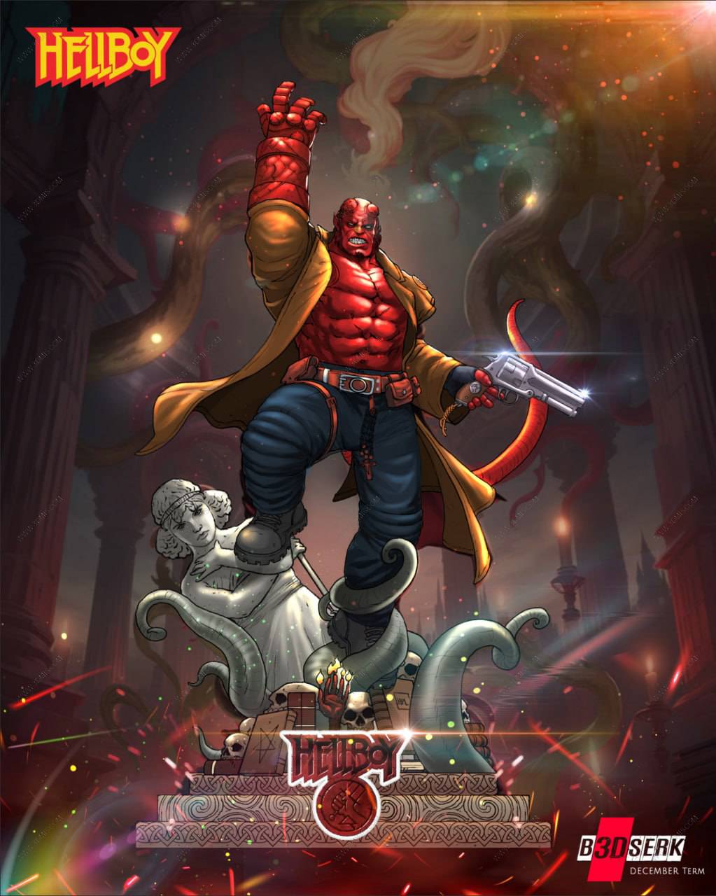 P站图纸印象馆 B3DSERK 地狱男爵 阿努·恩·罗摩 B3DSERK 地狱男爵 阿努·恩·罗摩