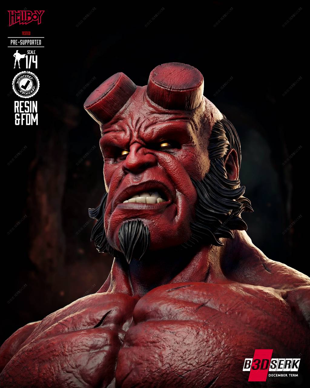 P站图纸印象馆 B3DSERK 地狱男爵 阿努·恩·罗摩 B3DSERK 地狱男爵 阿努·恩·罗摩