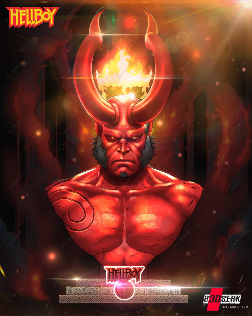 P站图纸印象馆 B3DSERK 地狱男爵 阿努·恩·罗摩 B3DSERK 地狱男爵 阿努·恩·罗摩