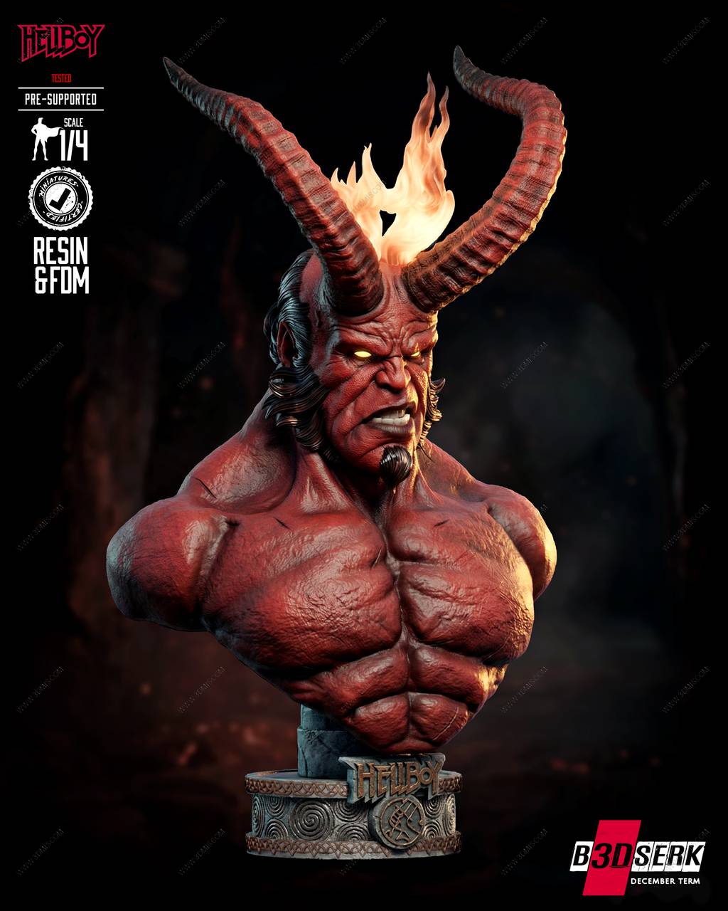 P站图纸印象馆 B3DSERK 地狱男爵 阿努·恩·罗摩 B3DSERK 地狱男爵 阿努·恩·罗摩