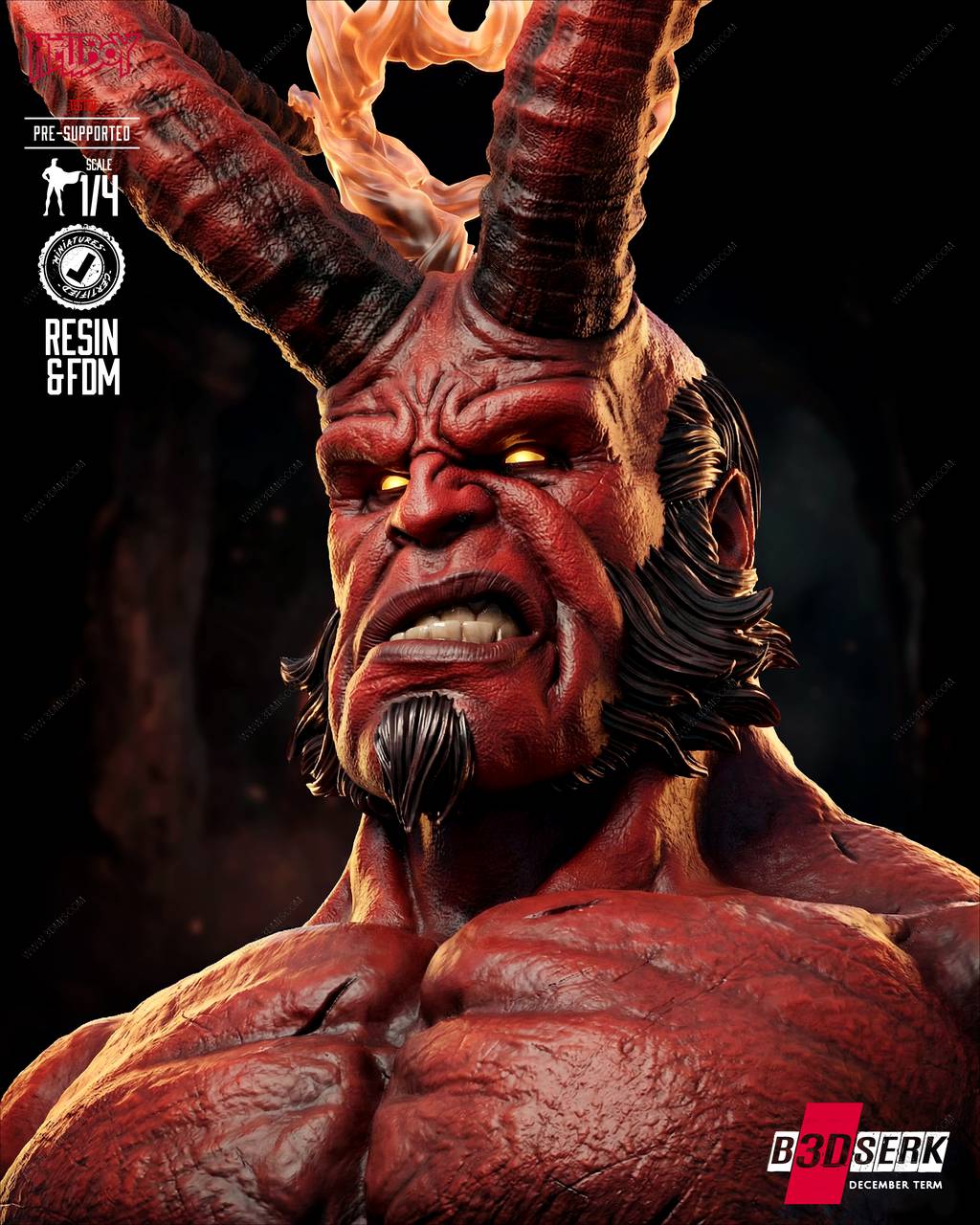 P站图纸印象馆 B3DSERK 地狱男爵 阿努·恩·罗摩 B3DSERK 地狱男爵 阿努·恩·罗摩