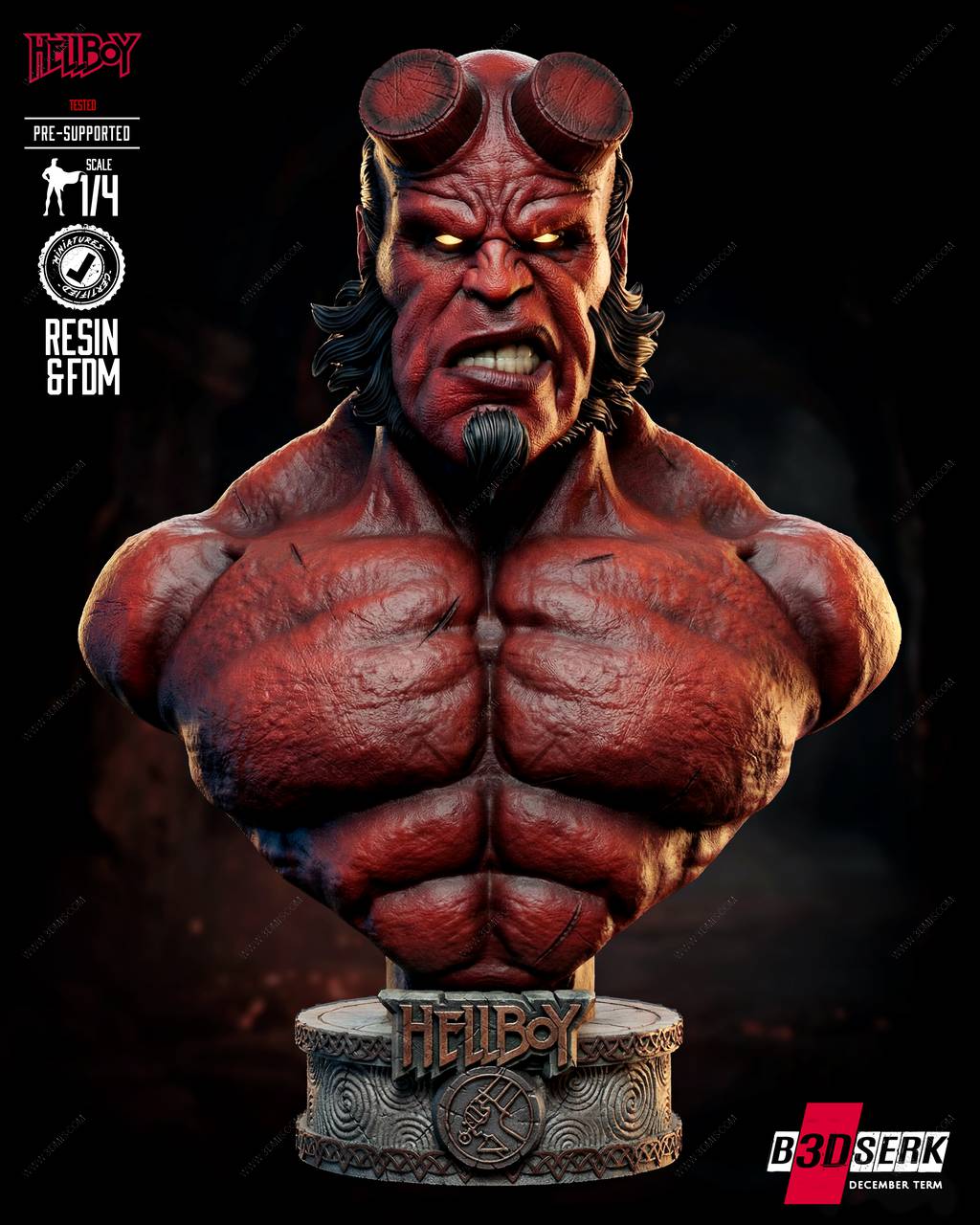 P站图纸印象馆 B3DSERK 地狱男爵 阿努·恩·罗摩 B3DSERK 地狱男爵 阿努·恩·罗摩