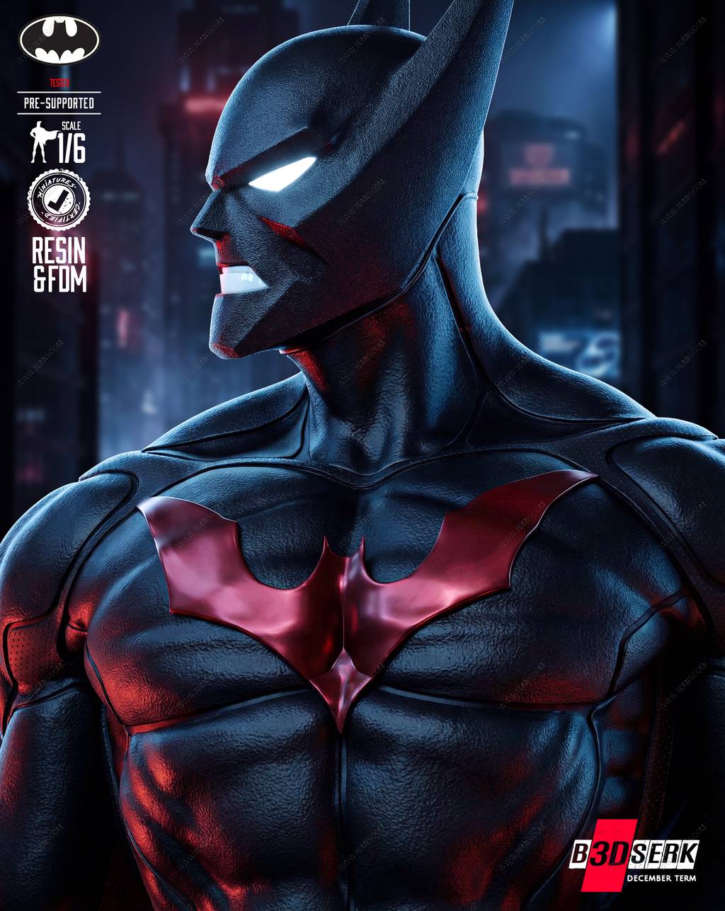 P站图纸印象馆 B3DSERK DC漫画 未来蝙蝠侠 B3DSERK DC漫画 未来蝙蝠侠