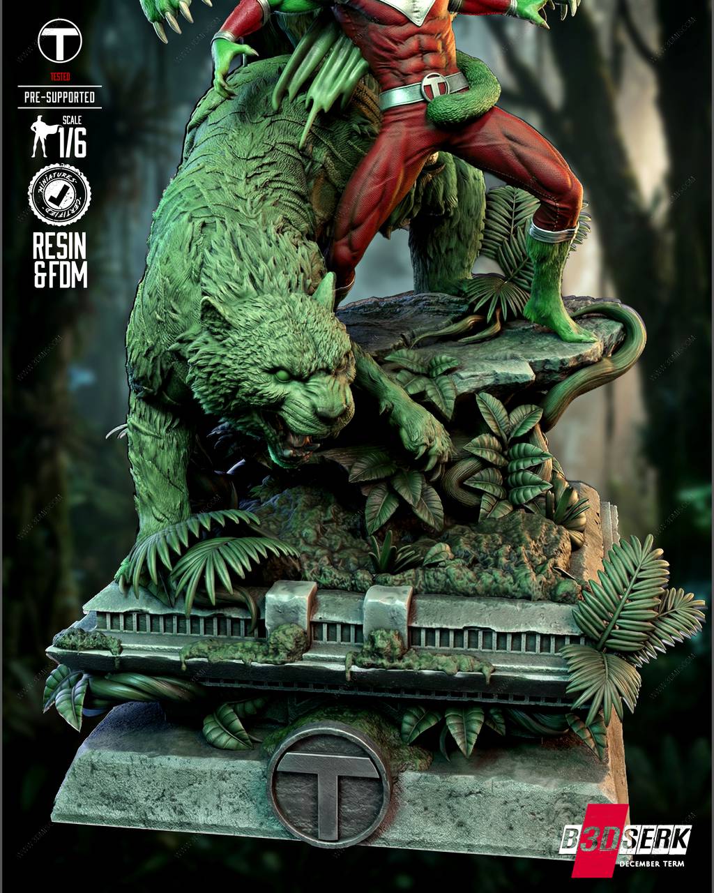 P站图纸印象馆 B3DSERK DC漫画 野兽男孩 B3DSERK DC漫画 野兽男孩