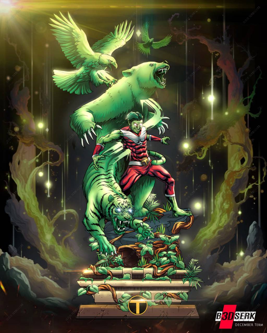 P站图纸印象馆 B3DSERK DC漫画 野兽男孩 B3DSERK DC漫画 野兽男孩