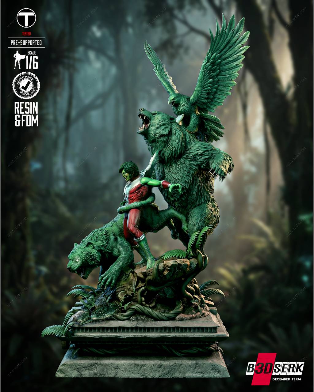 P站图纸印象馆 B3DSERK DC漫画 野兽男孩 B3DSERK DC漫画 野兽男孩