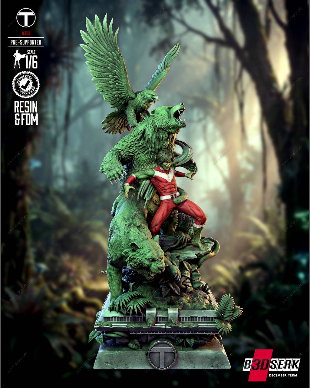 P站图纸印象馆 B3DSERK DC漫画 野兽男孩 B3DSERK DC漫画 野兽男孩