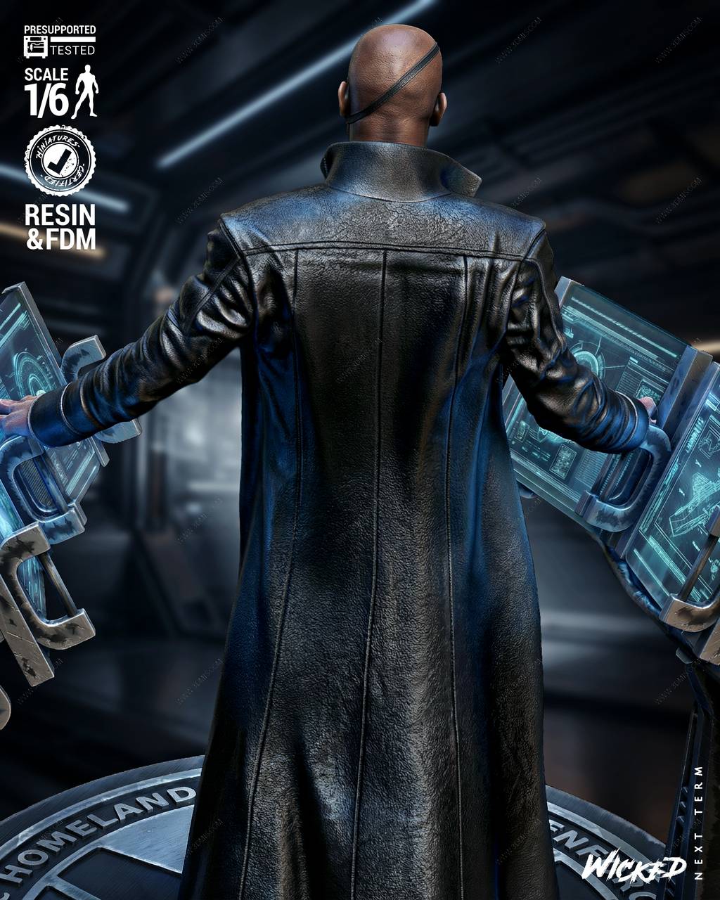 P站图纸印象馆 3DWicked 漫威 弗瑞中士 尼克·弗瑞 3DWicked 漫威 弗瑞中士 尼克·弗瑞