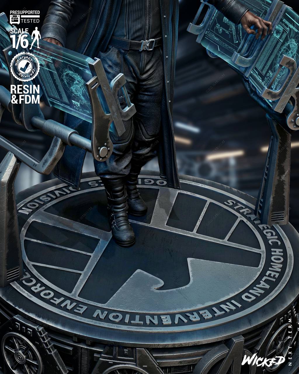 P站图纸印象馆 3DWicked 漫威 弗瑞中士 尼克·弗瑞 3DWicked 漫威 弗瑞中士 尼克·弗瑞