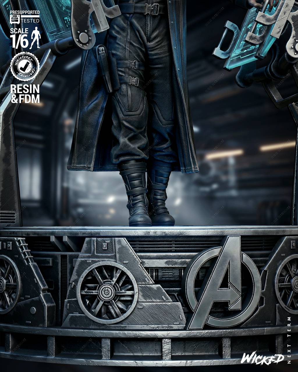 P站图纸印象馆 3DWicked 漫威 弗瑞中士 尼克·弗瑞 3DWicked 漫威 弗瑞中士 尼克·弗瑞