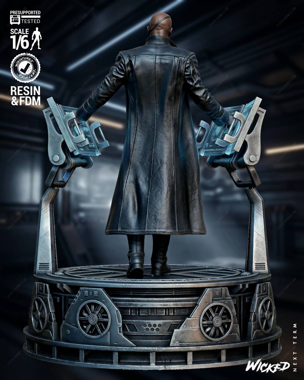 P站图纸印象馆 3DWicked 漫威 弗瑞中士 尼克·弗瑞 3DWicked 漫威 弗瑞中士 尼克·弗瑞