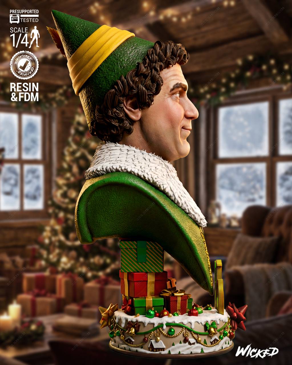 P站图纸印象馆 3DWicked 圣诞精灵 巴迪 3DWicked 圣诞精灵 巴迪