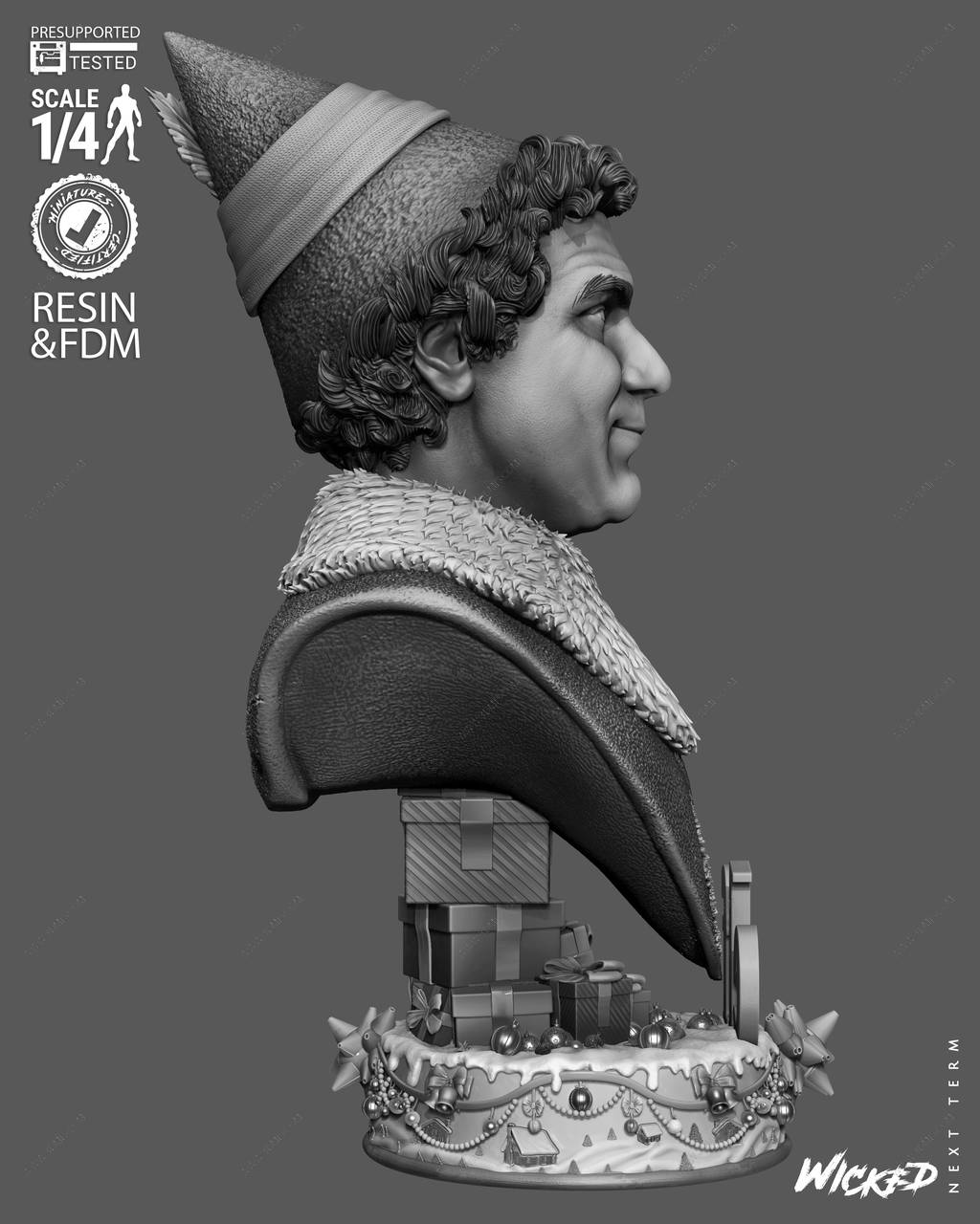 P站图纸印象馆 3DWicked 圣诞精灵 巴迪 3DWicked 圣诞精灵 巴迪