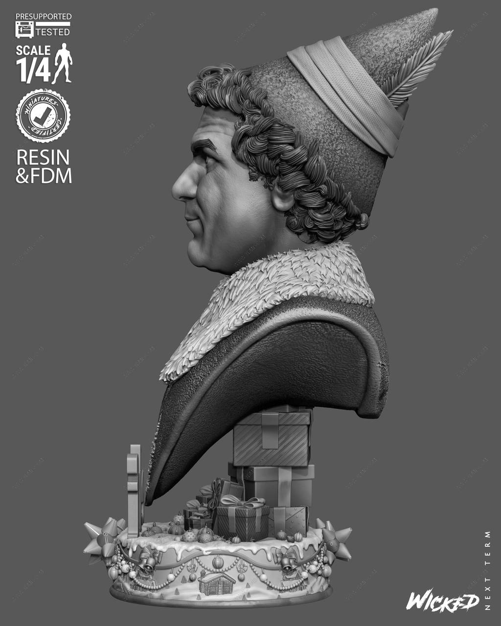 P站图纸印象馆 3DWicked 圣诞精灵 巴迪 3DWicked 圣诞精灵 巴迪