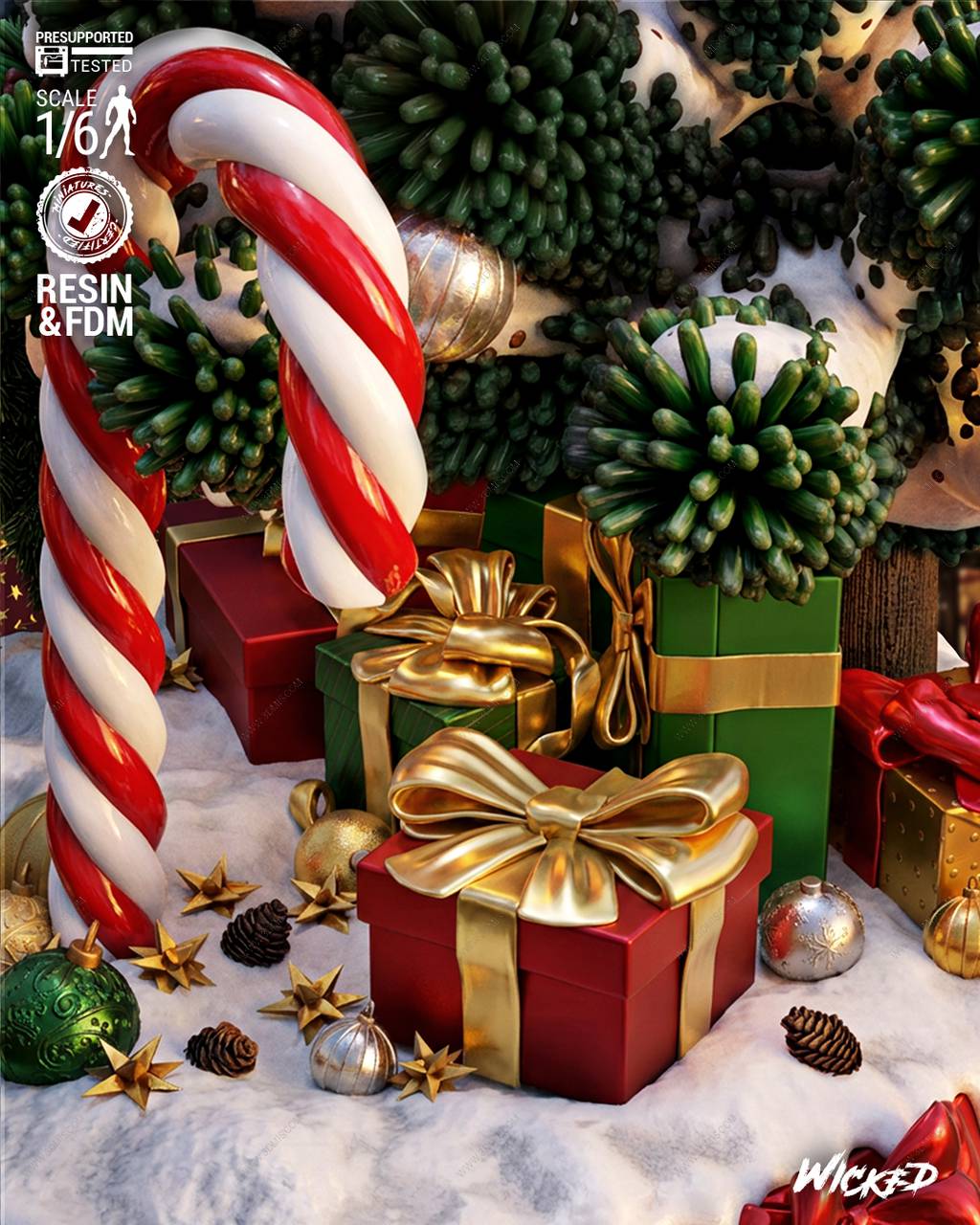 P站图纸印象馆 3DWicked 圣诞精灵 巴迪 3DWicked 圣诞精灵 巴迪