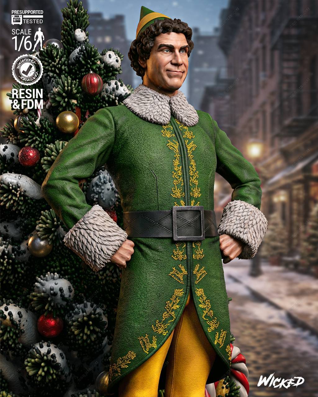 P站图纸印象馆 3DWicked 圣诞精灵 巴迪 3DWicked 圣诞精灵 巴迪