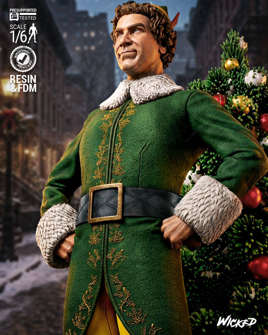 P站图纸印象馆 3DWicked 圣诞精灵 巴迪 3DWicked 圣诞精灵 巴迪