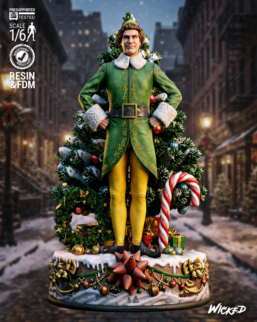 P站图纸印象馆 3DWicked 圣诞精灵 巴迪 3DWicked 圣诞精灵 巴迪