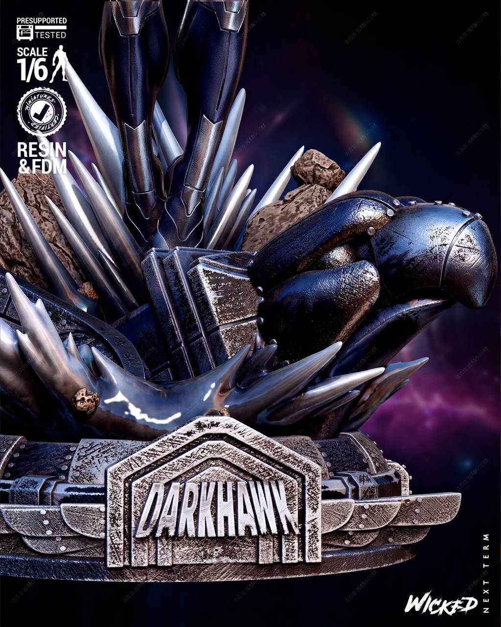 P站图纸印象馆 3DWicked 漫威 黑鹰 3DWicked 漫威 黑鹰