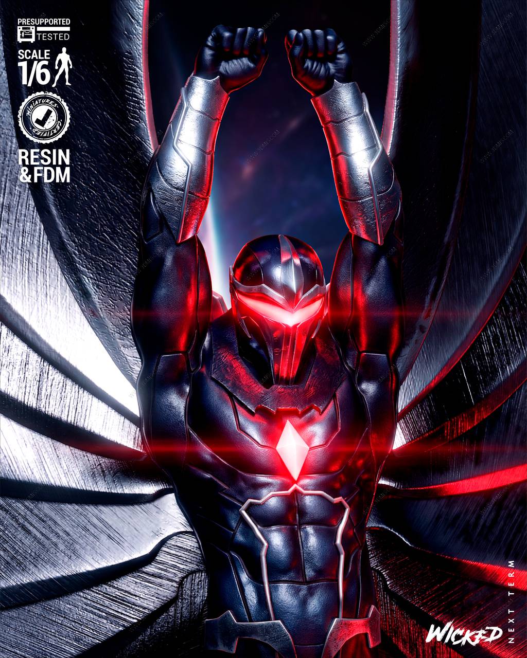 P站图纸印象馆 3DWicked 漫威 黑鹰 3DWicked 漫威 黑鹰