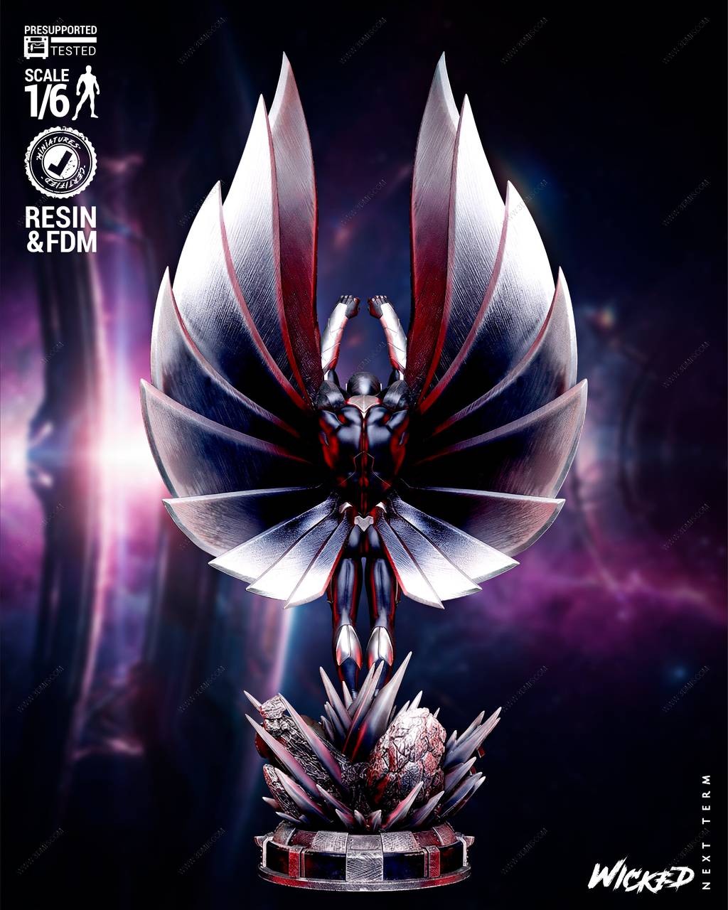 P站图纸印象馆 3DWicked 漫威 黑鹰 3DWicked 漫威 黑鹰