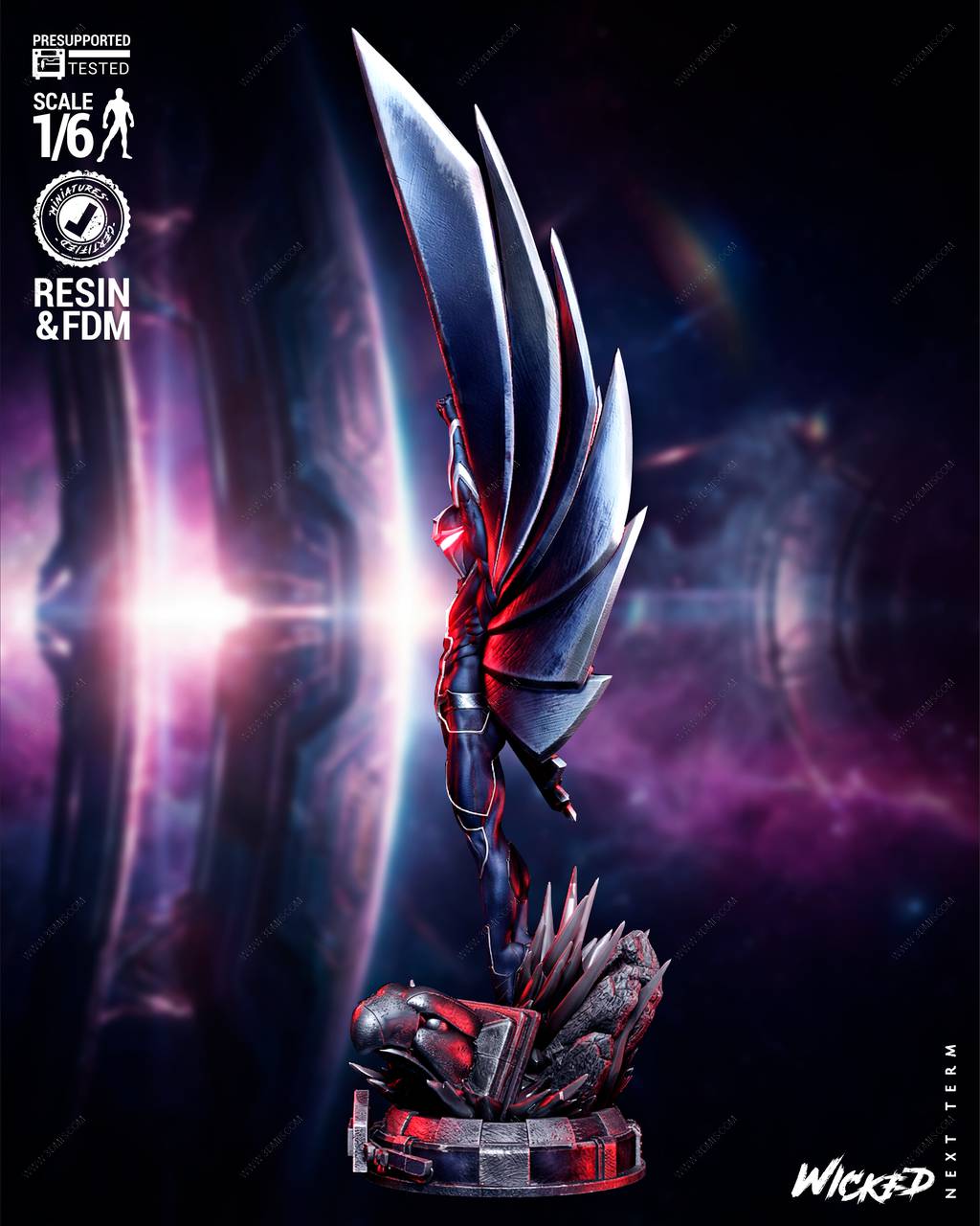 P站图纸印象馆 3DWicked 漫威 黑鹰 3DWicked 漫威 黑鹰