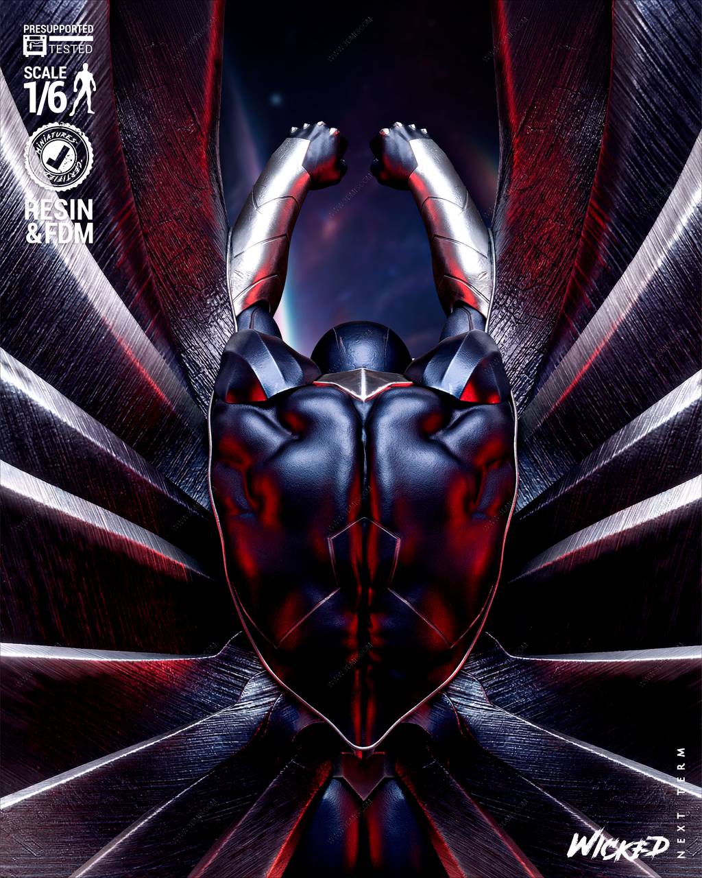 P站图纸印象馆 3DWicked 漫威 黑鹰 3DWicked 漫威 黑鹰