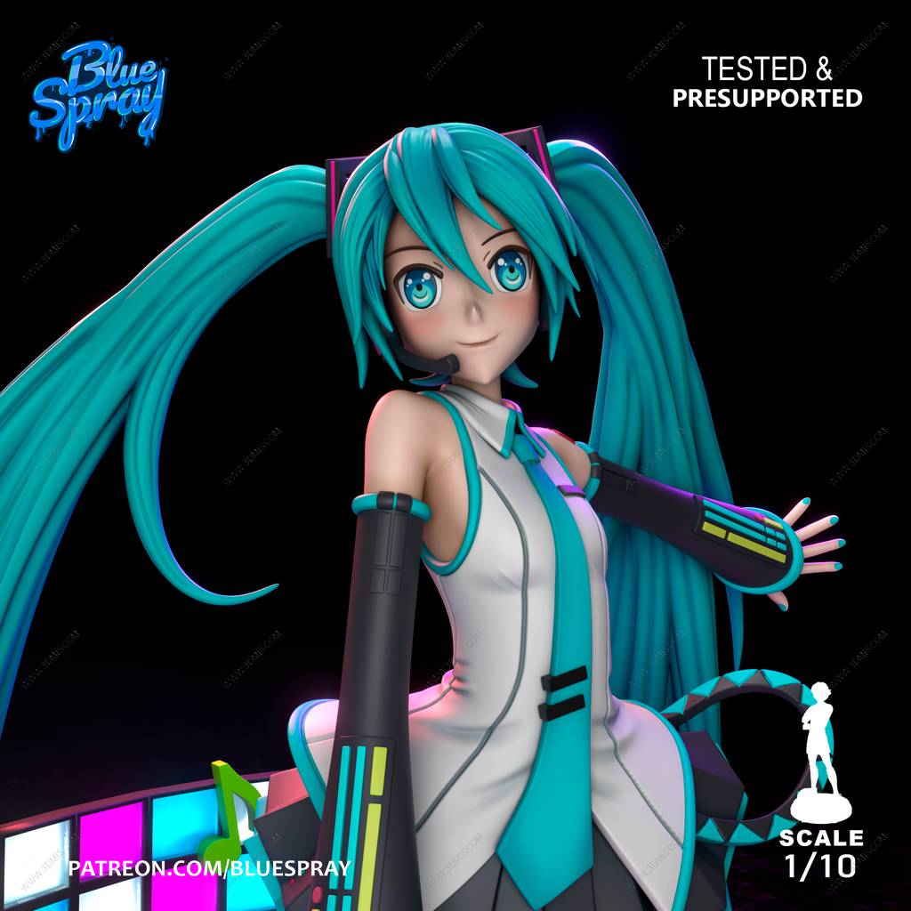 P站图纸印象馆 Blue Spray 初音未来 Blue Spray 初音未来