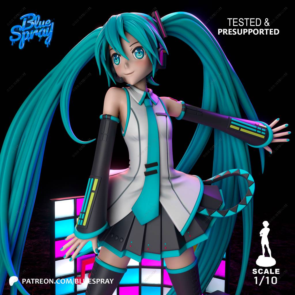 P站图纸印象馆 Blue Spray 初音未来 Blue Spray 初音未来