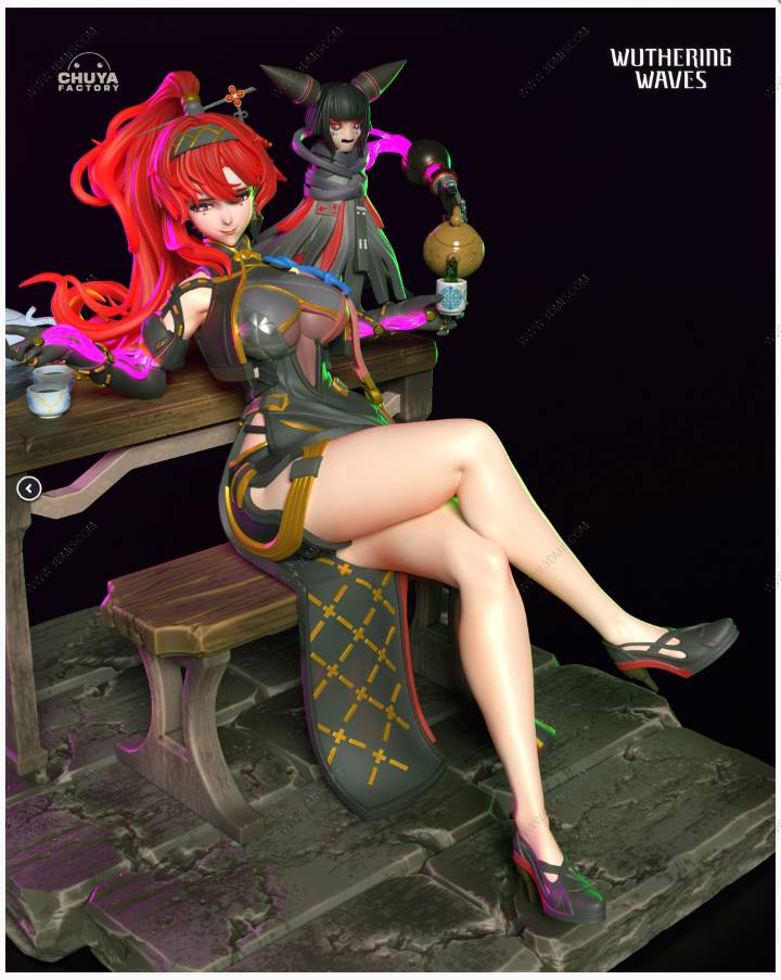 P站图纸印象馆 Chuya Factory 鸣潮 吟霖 Chuya Factory 鸣潮 吟霖