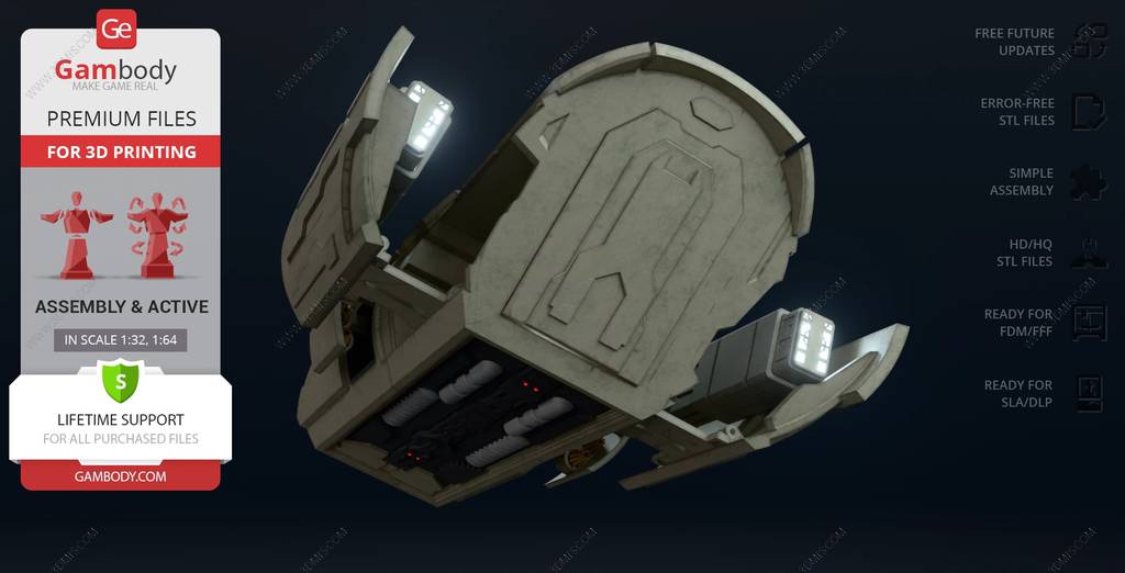 P站图纸印象馆 Gambody 星际之门 跳跃者飞艇 Gambody 星际之门 跳跃者飞艇