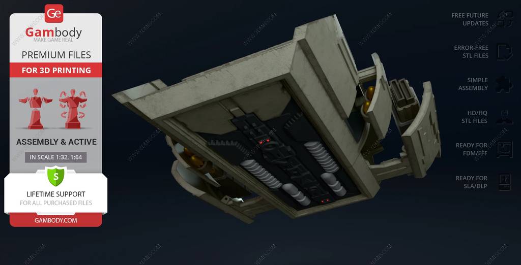 P站图纸印象馆 Gambody 星际之门 跳跃者飞艇 Gambody 星际之门 跳跃者飞艇