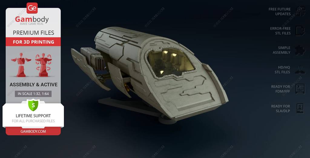 P站图纸印象馆 Gambody 星际之门 跳跃者飞艇 Gambody 星际之门 跳跃者飞艇