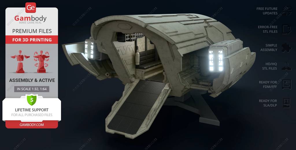 P站图纸印象馆 Gambody 星际之门 跳跃者飞艇 Gambody 星际之门 跳跃者飞艇