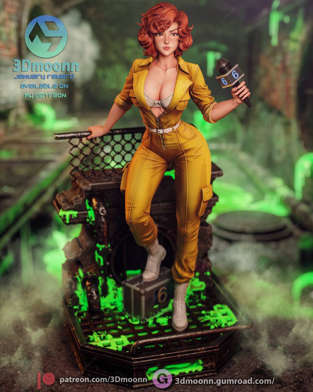 P站图纸印象馆 3Dmoonn 忍者神龟 爱普奥尼尔 3Dmoonn 忍者神龟 爱普奥尼尔