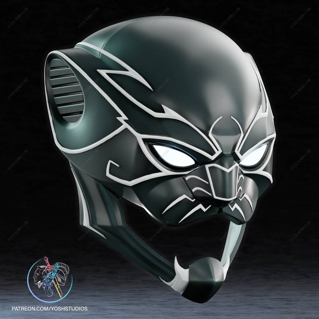 P站图纸印象馆 Yosh 漫威 黑豹的头罩 Yosh 漫威 黑豹的头罩