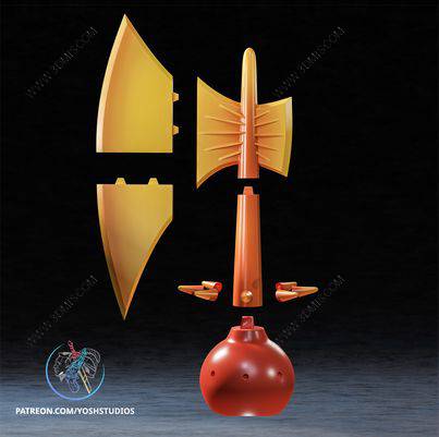 P站图纸印象馆 Yosh 变形金刚 擎天柱 能量斧 Yosh 变形金刚 擎天柱 能量斧